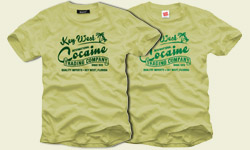 T-Shirt - Key West Cocaine Trading Company - green Ed.