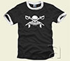 Slim Contrast Tee - Name im Piraten Look v2