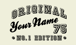 Slim Contrast Tee - Name und Jahr im College-Style