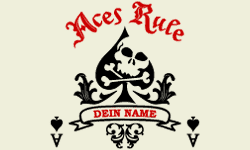 Tank Top - Aces Rule - Name als Pik As