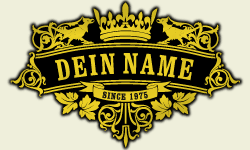 T-Shirt - Name als k�nigliches Banner